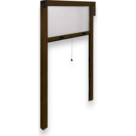 Zanzariera avvolgibile verticale per esterno e interno 140x250 cm - Marrone (1/3)