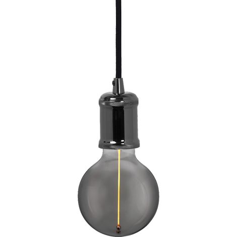 LEDVANCE - 1906 suspension vintage E27 Bobbin gris métallique (1/5)