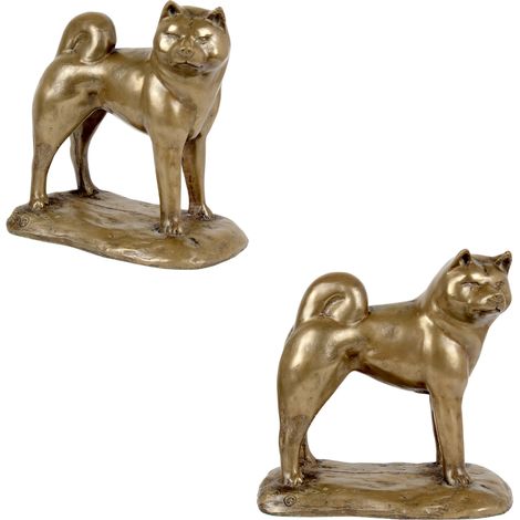Akita, Akita Inu - estatuilla de perro, figura de oficina, trofeo para una exposición canina de Art-Dog (1/5)