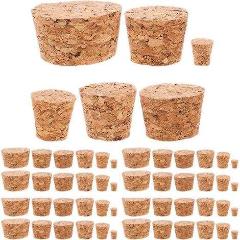 72 bouchons liège, naturels, coniques - pour brassage maison (1/5)