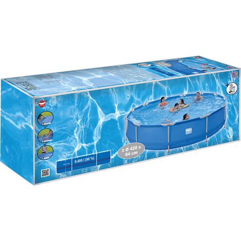 PISCINA TUBULAR 420X84CM + BOMBA HAPPY PEOPLE HAY77512