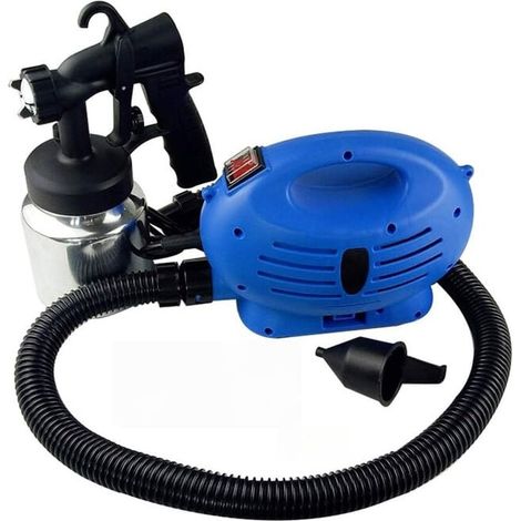 Elektrische Farbpistole, Airbrush mit 2,5 mm Kupferdüse zum Lackieren von Autos und Möbeln, mit Aluminium-Farbtopf (650 W) (1/4)