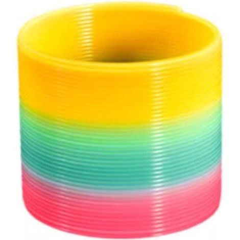 Jouet pour enfants / spirale arc-en-ciel / Matière : plastique haute résistance. Dimensions : 6,5 x 7,5 x 7,5 cm, taille M, couleurs arc-en-ciel (1/5)
