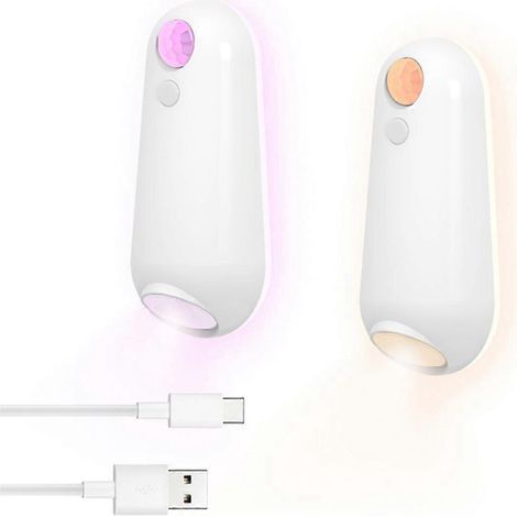 LED-Nachtlicht mit Bewegungsmelder für die Toilette, wiederaufladbarer Scheinwerfer (1/5)