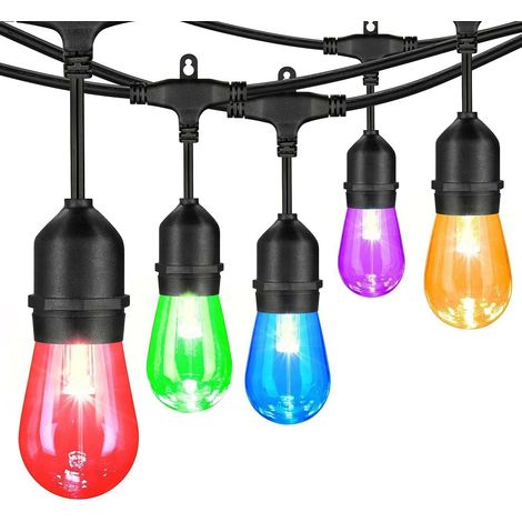 Catenaria catena Luminosa Filo cordone portalampada E27 10MT lampade incluse (1/5)