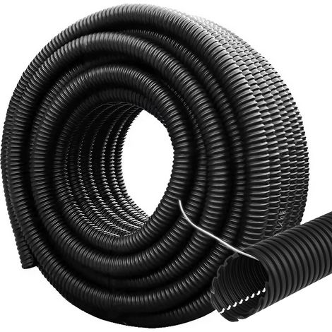 Tubo Corrugato Cavidotto dn 40mm 50 Metri, Guaina Flessibile, Matassa Polietilene Passacavi Cablaggio Impianto Elettrico, Bobina Flex (1/4)
