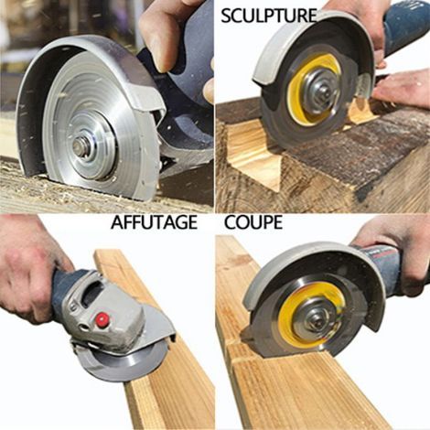 Fächerscheibe für Winkelschleifer 125 x 22 mm – 6 Zähne für präzises Schneiden – Für Hartholz und Teak – Max. Drehzahl 12200 U/min (1/5)