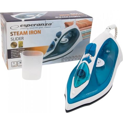 Esperanza EHI002 Dampfbügeleisen Blau und Weiß (1/5)