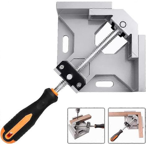 Équerre de serrage à angle droit, équerre de soudage à angle droit en aluminium à une main, capacité d'écartement de 70 mm (1/5)