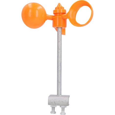 Répulsif anti-oiseaux réfléchissant, multifonctionnel, à énergie éolienne, avec base en fer et rotation. (1/5)