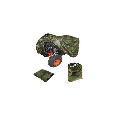 190T Extérieure Housse Bâche Protection pour ATV Moto Quad Imperméable Anti -UV Camouflage 256×110×120CM, ATV Quad Cover Lourd Housse de Vélo Electrique (1/5)