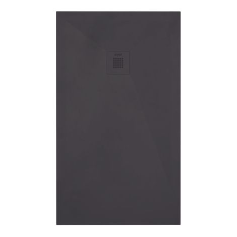 ONDEE ZEN - Receveur de douche NOLA 3 - 70x140x3cm - Résine - Noir - Bonde - Découpable (1/3)