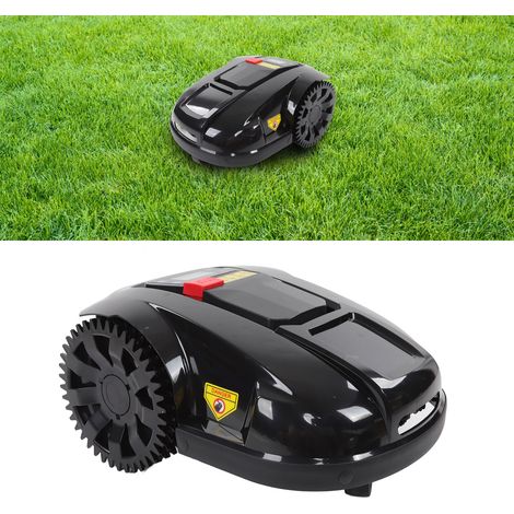 Tondeuse à gazon avec batterie lithium rechargeable 29,4 V, entièrement automatique, intelligente, à hauteur réglable, charge automatique 4400 mAh, robot tondeuse résistant à la pluie, tondeuse intell (1/5)