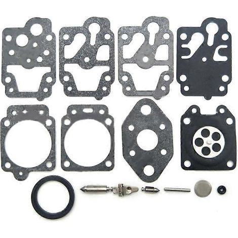 Jeu de réparation de carburateur, kit de reconstruction complet avec diaphragme, joint et pointeau. (1/4)