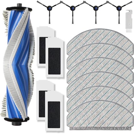 AQUATECHNICK - kit d'accessoires pour Ecovacs Deebot N20 — brosses principales, latérales et filtres, rendement de nettoyage durable (1/5)