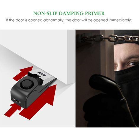 Alarme de porte portable 120 dB pour avertir l'entrée, idéale pour les voyages, la maison ou l'appartement. (1/5)