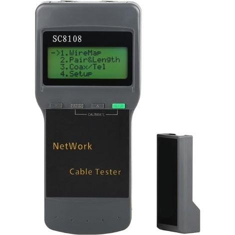 Testeur de réseau LCD Portable SC8108, RJ45 Cat5e Cat6 UTP, testeur de câbles LAN non blindé (1/5)