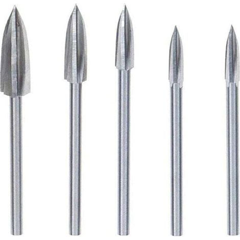 Herramientas para tallar madera, fresas de grabado y rotativas para tallar madera, fresa rotativa de doble corte de carburo de tungsteno, fresa de acero para rectificado, herramienta de tallado - Crez