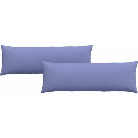 Maison Exclusive - Coussins de canapé 2 pcs Bleu denim 120 x 40 cm tissu