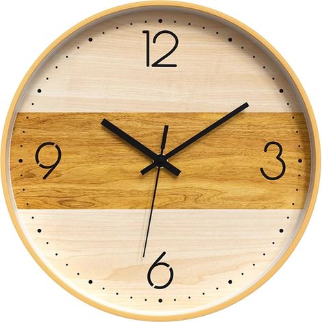 Horloge murale au design numérique et mécanisme silencieux convient aux chambres, écoles, salons, bureaux, etc.