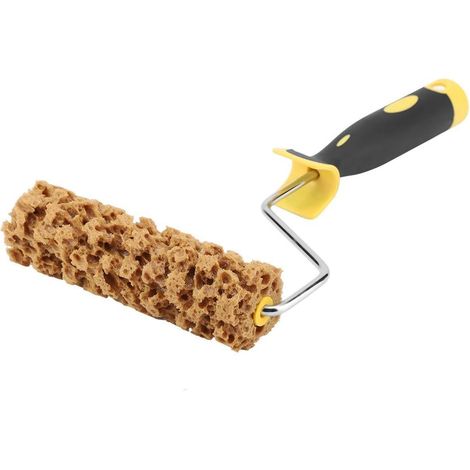 Pinceau à rouleau texturé avec poignée pour décoration murale, rouleau à effet pour travaux de précision et techniques créatives (1/5)