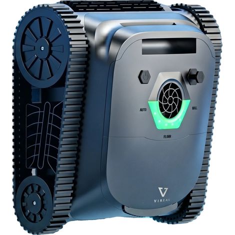Robot aspirapolvere per piscine, potente aspirazione, navigazione intelligente, nero (1/2)