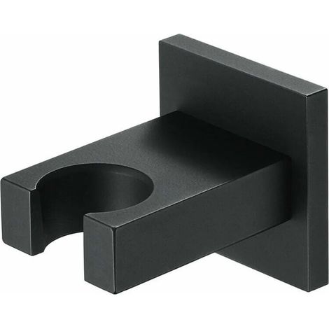 Schwarzer Handbrausekopfhalter, Duschkopfhalter aus Messing, Duschkopfhalterung (1/4)