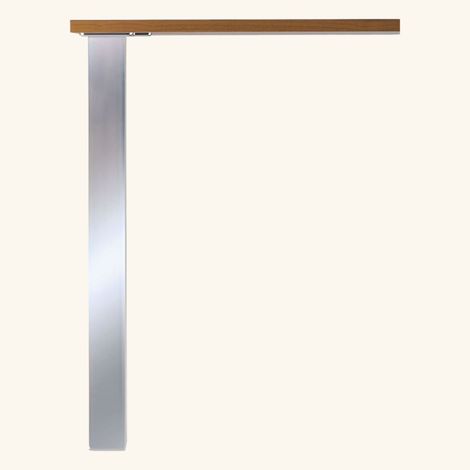 Cuisissimo – Pied de meuble pour plan de travail réglable acier brossé – Hauteur 87 cm – Fixation par vis – Pour cuisine et espaces professionnels