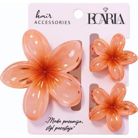 Juego de pinzas para el cabello 3 en 1, flor degradada XL + 2 mini pinzas SP419