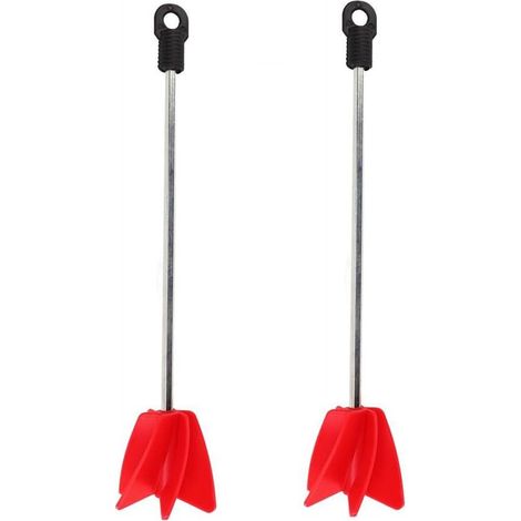 Lot de 2 mélangeurs en résine époxy, mélangeur de peinture en résine époxy pigmentée pour perceuse électrique (1/5)