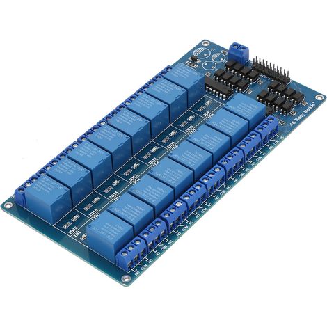 Carte de commande pour module relais 5 V à 16 canaux avec protection par optocoupleur pour module microcontrôleur (1/5)