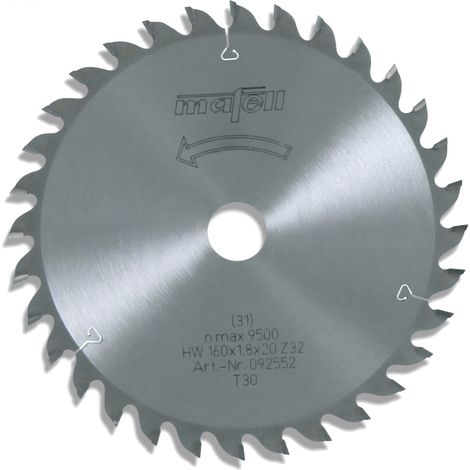 Mafell Sägeblatt HM 160 x 20 mm Z 32 WZ für KSP 55 MT 55 KSS 400 092552