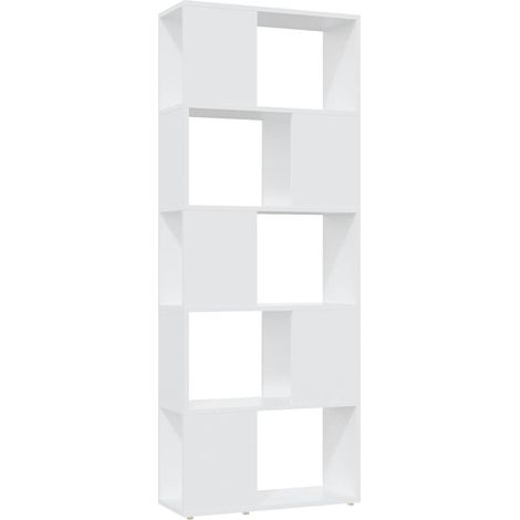 Maison Exclusive - Librería separador madera contrachapada blanco (1/5)