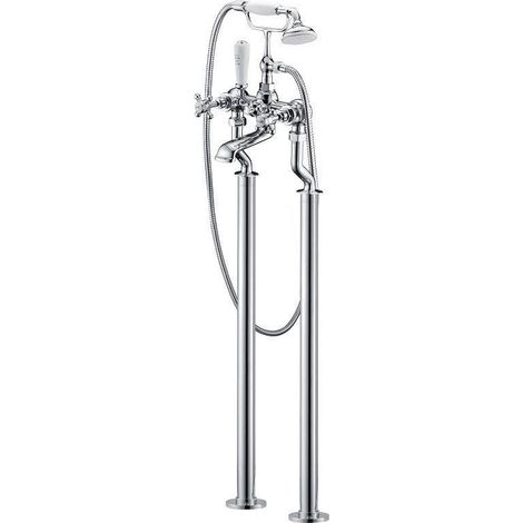 Freistehende-Retro-Armatur Badewanne Zweihebelmischer CANTERBURY
