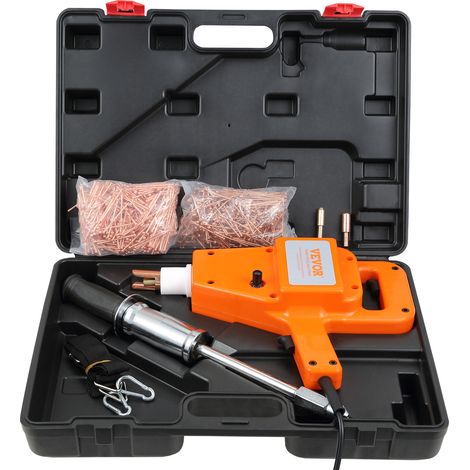 VEVOR Extractor de Clavos para Carrocería 800 VA Kit de Eliminación de Abolladuras de Carrocería 1600 A Máquina de Reparación de Abolladuras con Soldador por Puntos con Accesorios para Coches Camiones