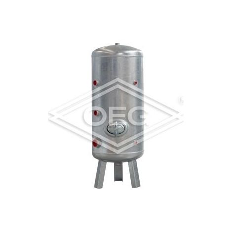 Réservoir eau sous pression, 300 L,6 bar galvanisé, modèle vertical