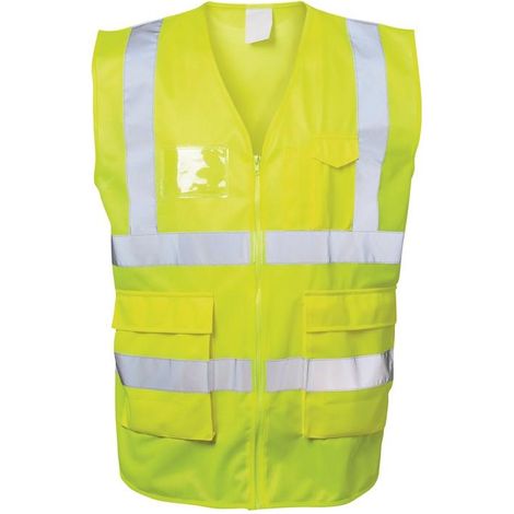 Veste de signalisation ALBIN taille L jaune EN ISO 20471 Kl.EN ISO 13688 (1/5)