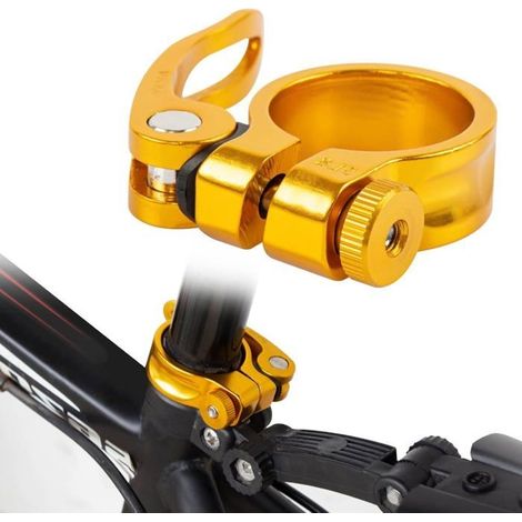 Pince De Tige De Selle De VéLo Tige De Selle à DéGagement Rapide pour VéLo De Tube De Montagne 31.8mm VTT VéLo VéLo De Route (1/5)