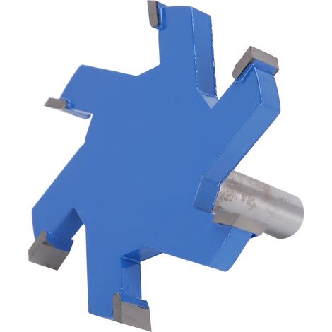 Fraise à rainurer 12mm 6 dents queue droite pour bois, outil de menuiserie professionnel (1/5)