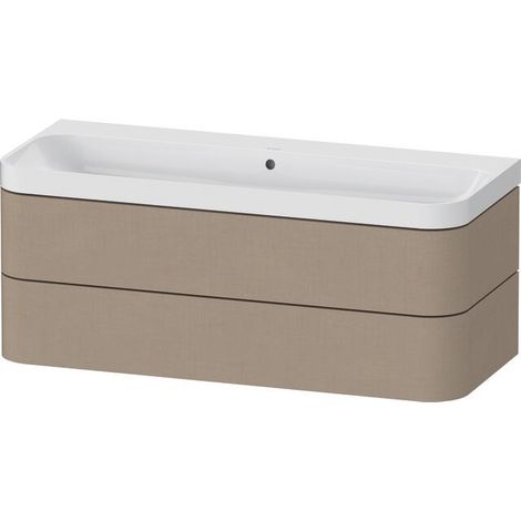 DURAVIT HP4349N75750000 WTU avec Happy D.2 Plus, 2 plateaux, sans robinetterie