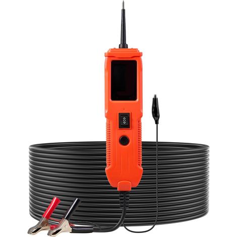 Testeur de circuit électrique automobile avec écran TFT couleur 1,77 pouce, éclairage et câble de 4 m, alimentation 8 à 35 V CC (1/5)