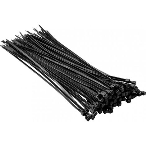 Bridas para cables de 2,5 x 200 mm, 100 unidades.