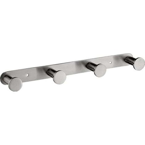 Ganci portasciugamani, appendiabiti, ganci portasciugamani in acciaio inox, ganci da bagno a parete, ganci per bagno e cucina (a parete, 4 ganci - Crezuo)-Crezuo