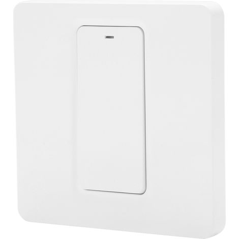 Interrupteur mural intelligent à 1 bouton-poussoir avec télécommande, compatible Tuya AC 100-240V et ZigBee