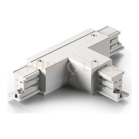 GBIC07- GIUNTO A "T" CONNETTORE DESTRO ELETTRICO-MECCANICO 220-240V PER SISTEMA BINARIO BIANCO
