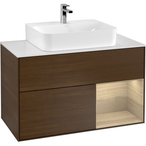 Villeroy & Boch F121PCGN Meuble sous-lavabo Finion F12 (1/2)