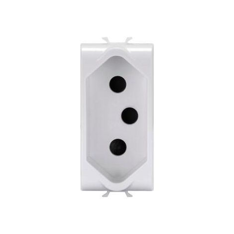 PRESA STD SUDAFRICANO 1 MODULO BIANCO GEWISS GW10299