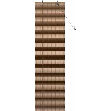 Store de Fenêtre,Store vénitien Géométrique Marron 60 x 220 cm Bambou CFW2760964 (1/5)