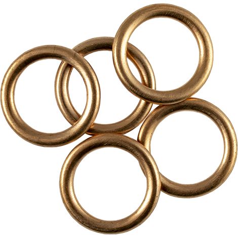 10 juntas o arandelas de cobre para carter 18x24x2 mm (1/2)