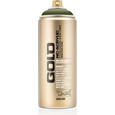 Bombe de peinture - Gold - Acrylique - Olive green - CL6340 - 400ml - Montana Cans